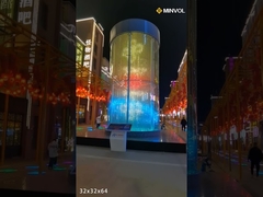3D  curtain screen case display