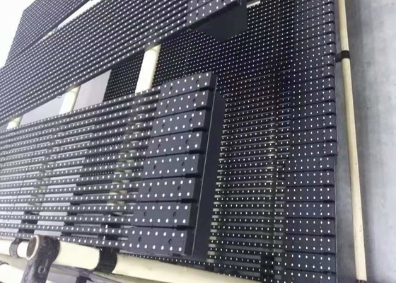 P16 Outdoor IP66 Transparent Flexible LED Mesh Screen For Building Facade