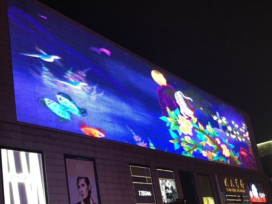 P25 LED Factory Direct Outdoor Integrated LED Grid Wall Media Facade LED Grid Display Transparent Screens