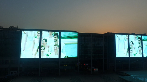 P31.25 Full Color Smd Advertising Window See Through Video Wall Transparent Led Screen